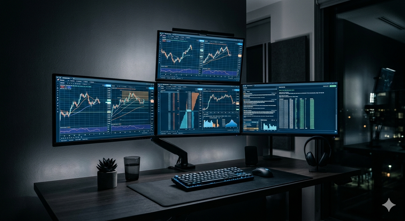Crypto trading solutions background